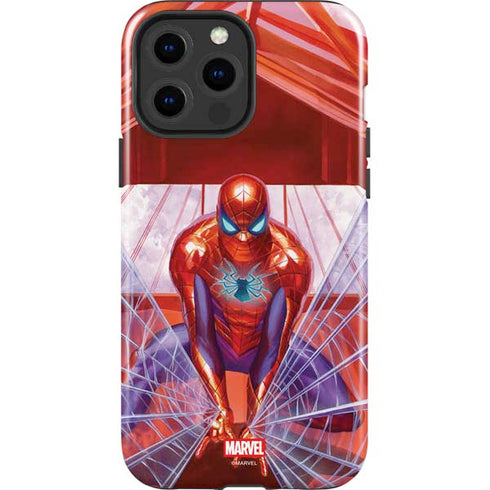 Marvel Spiderman Web Slinger iPhone 15 Pro Max Impact Case